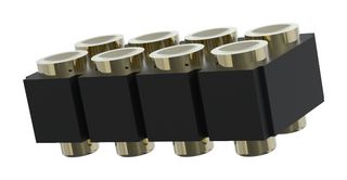 MP015214 - Spring Loaded Connector, Pogo Pin Header, 2.54 mm, 2 Row, 8 Contacts, Surface Mount, Brass - MULTICOMP PRO