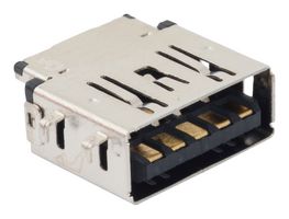 MP015343 - USB Connector, Reverse, USB Type A, USB 3.0, Receptacle, 9 Ways, Through Hole Mount, Right Angle - MULTICOMP PRO