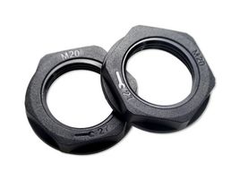MP015357 - Locknut, Pack of 10, M20 x 1.5, Nylon (Polyamide), 5.7 mm - MULTICOMP PRO