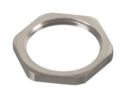 MP015379 - Locknut, PG7, Brass, Nickel, 2.7 mm - MULTICOMP PRO