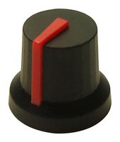 MP-CL170842FR - Knob, D Shaft, 6 mm, Round with Indicator Line, 16.2 mm, MP Knobs Series - MULTICOMP PRO