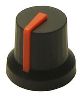 MP-CL170843FR - Knob, D Shaft, 6 mm, Round with Indicator Line, 16.2 mm, MP Knobs Series - MULTICOMP PRO