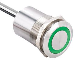 MP015393 - Vandal Resistant Switch, MP Capacitive Touch Switches, 22 mm, SPST-NO, Momentary, Round, Natural - MULTICOMP PRO