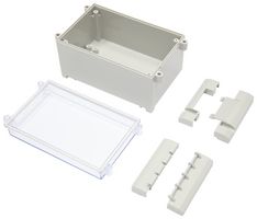 MP015492 - Plastic Enclosure, Hinge Type, Multipurpose, ABS, Polycarbonate, 94 mm, 106 mm, 166 mm, IP65 - MULTICOMP PRO