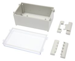MP015493 - Plastic Enclosure, Hinge Type, Multipurpose, ABS, Polycarbonate, 104.5 mm, 125 mm, 213 mm, IP65 - MULTICOMP PRO