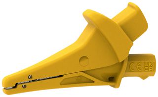 MP-AC-1500V-Y - Safety Alligator Clip, Yellow, 1.5kV Voltage, 20A Current, 25mm Jaw Opening - MULTICOMP PRO
