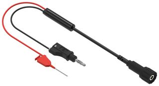 MP-BNCML-150 - BNC Breakout, BNC Plug, 4mm Banana Plug, Stackable, Pincer Clip, 4.92 ft, 1.5 m, Red, Black, 1 A - MULTICOMP PRO