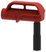 MP-RA10MAG-R - Test Accessory, Red, 1.5kV, 4A, 4mm Socket to Magnetic Adapter - MULTICOMP PRO