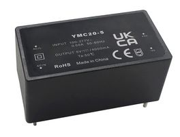 MPC20-5 - AC/DC PCB Mount Power Supply (PSU), ITE, Industrial, Medical & Household, 1 Output, 20 W, 5 VDC - MULTICOMP PRO