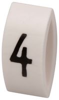 MP015585 - Wire Marker, K-Type, Carrier, 4, Black, White, 6mm, 7 mm - MULTICOMP PRO