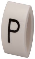 MP015609 - Wire Marker, K-Type, Carrier, P, Black, White, 6mm, 7 mm - MULTICOMP PRO