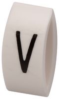 MP015615 - Wire Marker, K-Type, Carrier, V, Black, White, 6mm, 7 mm - MULTICOMP PRO