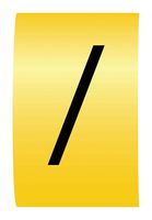 MP015621 - Wire Marker, K-Type, Carrier, / (Forward Slash), Black, Yellow, 6mm, 7 mm - MULTICOMP PRO