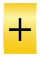 MP015622 - Wire Marker, K-Type, Carrier, + (Plus), Black, Yellow, 6mm, 7 mm - MULTICOMP PRO