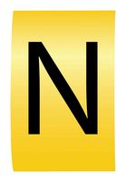 MP015649 - Wire Marker, K-Type, Carrier, N, Black, Yellow, 6mm, 7 mm - MULTICOMP PRO