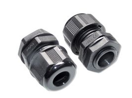 MP015664 - Cable Gland, M16 x 1.5, 5 mm, 10 mm, Nylon (Polyamide), Black, IP68, IP69K - MULTICOMP PRO