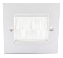 PSG3274 - 1 GANG WHITE BRUSH FACEPLATE - PRO SIGNAL