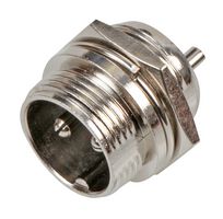 PSG08548 - Circular Connector, Standard Circular Connector, Box Mount Plug, 2 Contacts, Solder Pin - PRO SIGNAL