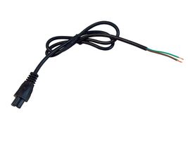 MP015728 - Mains Power Cord, IEC 60320 C5 to Free End, 3 m, Black - MULTICOMP PRO