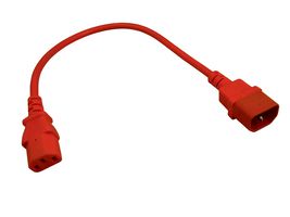 MP015737 - Mains Power Cord, IEC 60320 C13 to IEC 60320 C14, 3 m, Orange - MULTICOMP PRO
