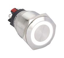 MP015812 - Vandal Resistant Switch, 22 mm, SPST-NO, SPST-NC, Momentary, Round Flat - MULTICOMP PRO