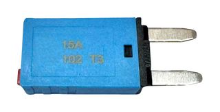MP015930 - Thermal Circuit Breaker, Mini Type T3, MP 102 Series, 15 A, 1 Pole, 28 V, Auto Fuse Holder - MULTICOMP PRO