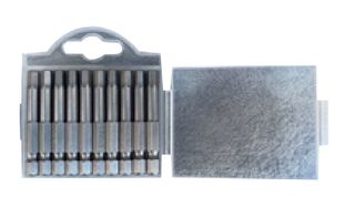 MP015834 - Hex Bit Set, 1.5mm x 50mm Hex, S2, 1/4", 10 Pieces - MULTICOMP PRO