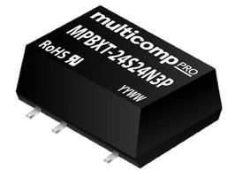 MPBXT-24S24N3P - Isolated Surface Mount DC/DC Converter, ITE & Industrial, Surface Mount DIP, 1 W, 1 Output, 24 V - MULTICOMP PRO