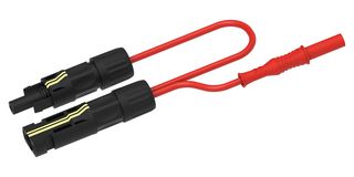 MP-MPVBPL-1.5KV-R - Test Patch Lead, PV Plug Connector, PV Jack Connector, 4mm Shrouded Banana Plug, 3.28 ft, 1 m - MULTICOMP PRO