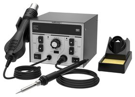 MP877D+ UK - Hot Air Rework Station, with Soldering Station, 230VAC, 750W, UK Plug, 500°C Heat Temperature Max - MULTICOMP PRO
