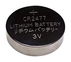 CR2477 - Battery, 3 V, 2477, Lithium, 1 Ah, Pressure Contact, 20 - MULTICOMP PRO