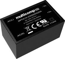 MPFA10-220S05G2N4 - AC/DC PCB Mount Power Supply (PSU), ITE, Industrial & Household, 1 Output, 10 W, 5 V, 2 A - MULTICOMP PRO