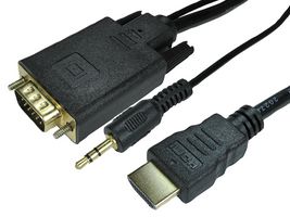77HDMIVGCBL044 - 1.8M HDMI TO VGA CABLE W AUDIO CABLE - PRO SIGNAL