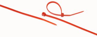 100 X 2.50MM RED - Cable Tie, Nylon 6.6 (Polyamide 6.6), Red, 100 mm, 2.5 mm, 22 mm - PRO POWER