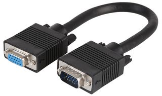 PSG91351 - LEAD, S-VGA PLUG TO SOCKET, 0.15M, BLACK - PRO SIGNAL