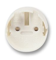 26.424.1001.50 - Lamp Holder, T8/G13 Fluorescent Lamps, Snap-Fit, White - MULTICOMP PRO