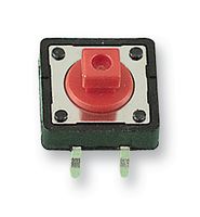 MCDTS2-4R - Tactile Switch, MCDTS2, Top Actuated, Through Hole, Round Button, 260 gf, 50mA at 12VDC - MULTICOMP PRO