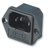 JR-101-1F - Un-Filtered IEC Power Entry Module, IEC C14, 6.3 A, 250 VAC, 2-Pole Fuse Holder - MULTICOMP PRO
