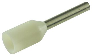 E0508-WHITE - Wire Ferrule, Single Wire, 22 AWG, 0.5 mm², 8 mm, White, E - MULTICOMP PRO