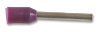 E0208-VIOLET - Wire Ferrule, Single Wire, 26 AWG, 0.25 mm², 6 mm, Violet, E Series - MULTICOMP PRO