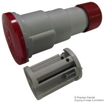 PE1664PV - Pin & Sleeve Connector, 16 A, 415 V, Cable Mount, Socket, 3P+E, Red - ILME