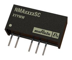 NMA0512SC - Isolated Through Hole DC/DC Converter, ITE, 1:1, 1 W, 2 Output, 12 V, 42 mA - MURATA POWER SOLUTIONS