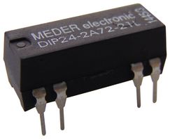 DIP24-2A72-21L - Reed Relay, DPST-NO, 24 VDC, DIP, Through Hole, 2 kohm, 500 mA - STANDEXMEDER