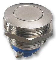 AV1630C900 - Vandal Resistant Switch, AV Series, 16.2 mm, SPST-NO, Off-(On), Round Domed, Natural - APEM