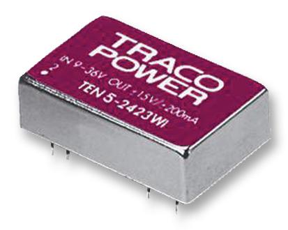 TEN 5-4810WI CONVERTER, DC/DC, 6W, 3.3V/1.2A TRACO POWER