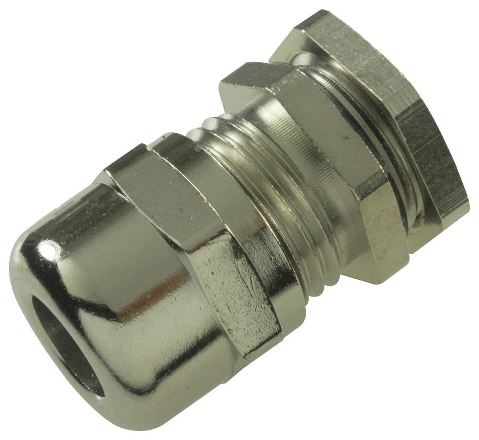 50.009-F CABLE GLAND, BRASS, 8MM, PG9, SILVER JACOB