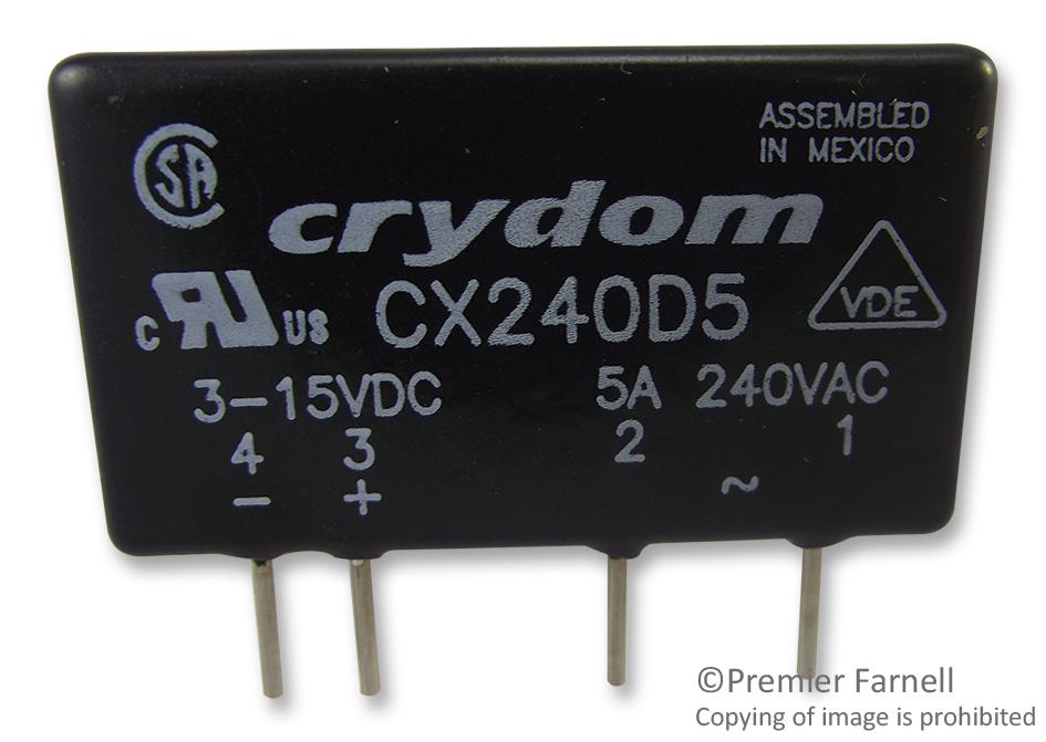 CX240D5 SSR, 5A, 240VAC, 3-15VDC SENSATA/CRYDOM