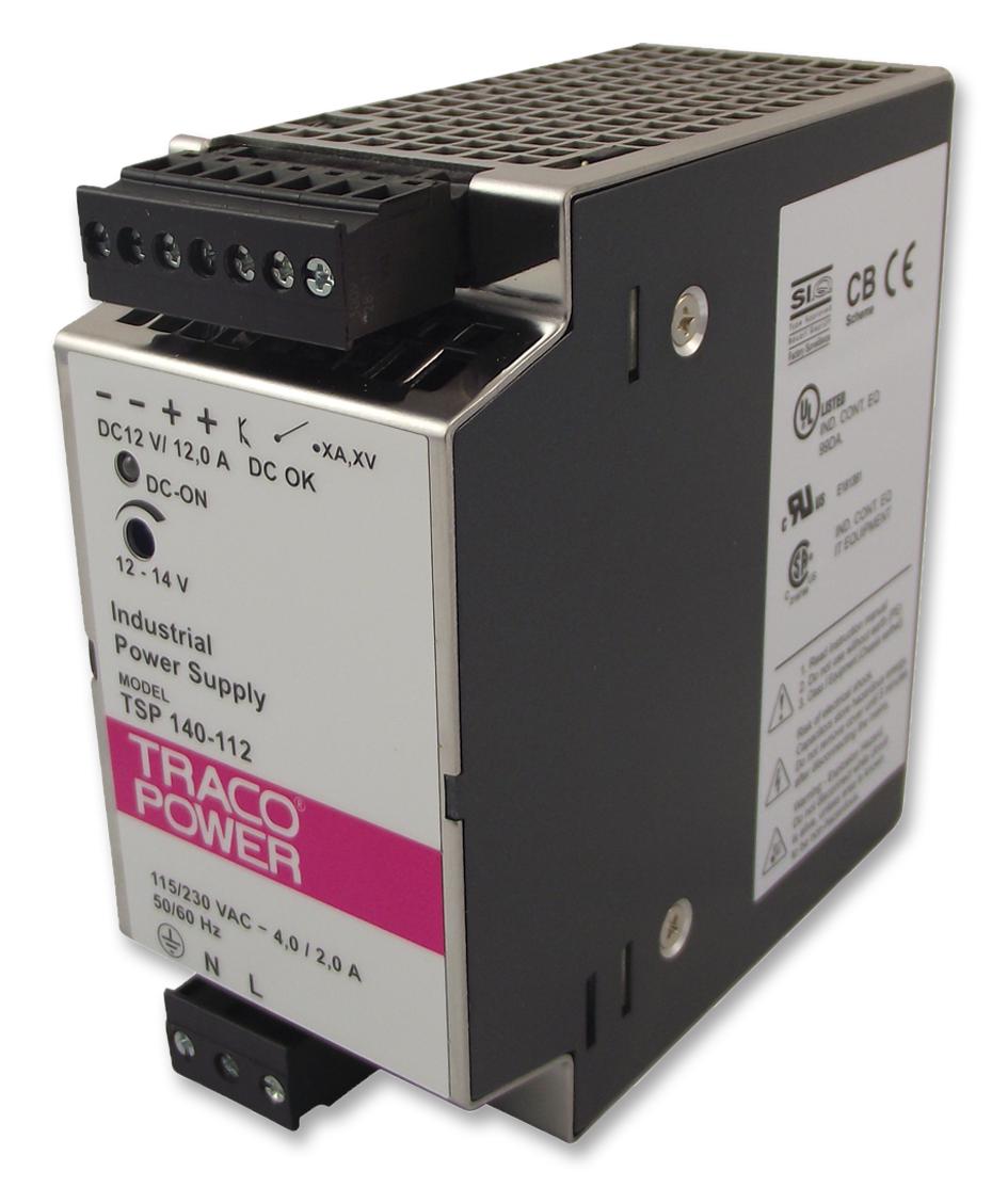 TSP 140-112 PSU, RAIL, 144W, 12V/12A TRACO POWER