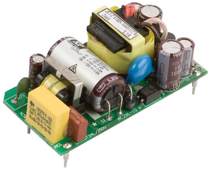 ECL15US48-P PSU, 15W, 48V, MINI, PCB MOUNT XP POWER