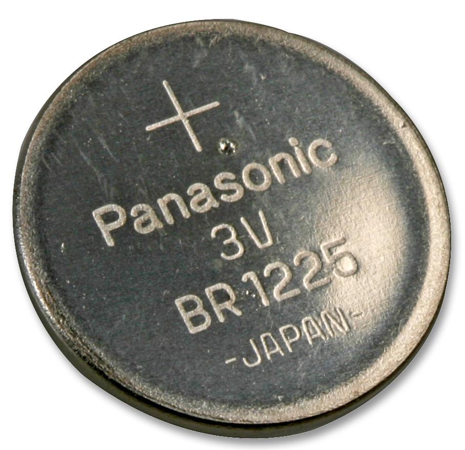 BR-1225/BN BATTERY, LITHIUM, BR1225, 3V, 0.048AH PANASONIC